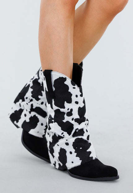 SALE30 Laarzen met Koeienprint