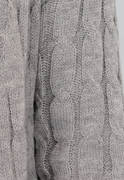 SALE30 Lang Grijs Vest met Zakken