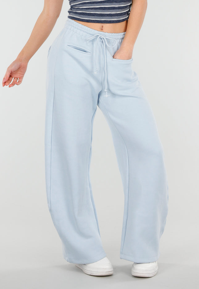 SALE30 Lichtblauwe Barrel Joggingbroek met Trekkoord