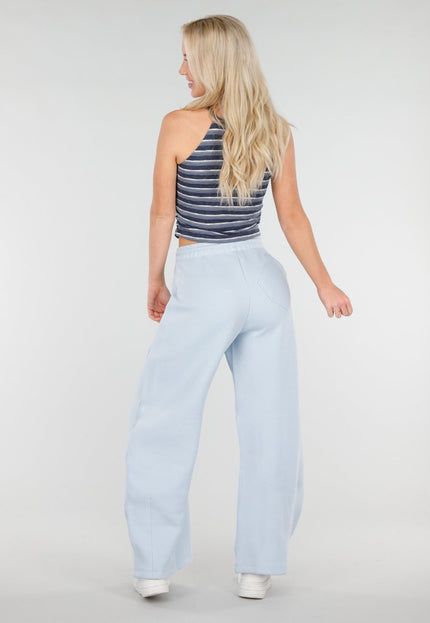 SALE30 Lichtblauwe Barrel Joggingbroek met Trekkoord