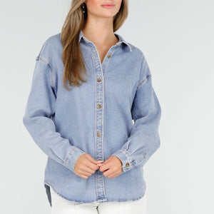 SALE30 Lichtblauwe Denim Blouse