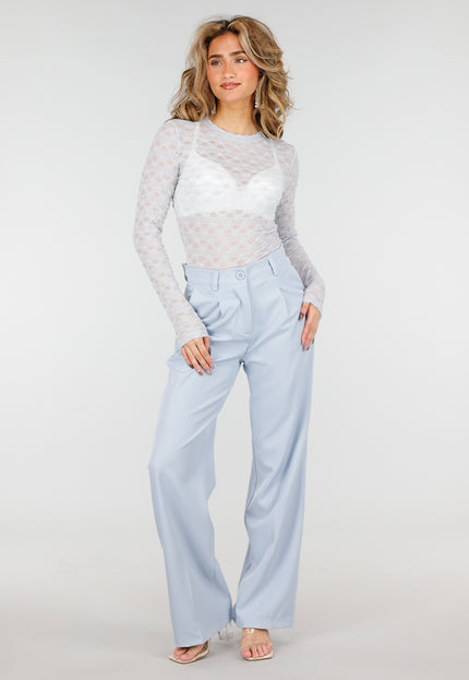 SALE30 Lichtblauwe Mesh Body