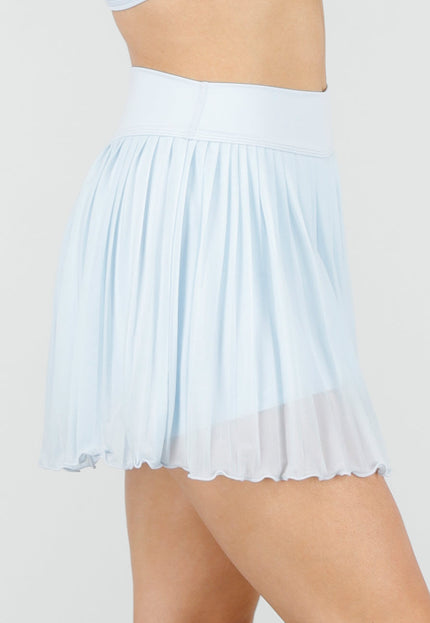 SALE30 Lichtblauwe Mesh Plissé Skort