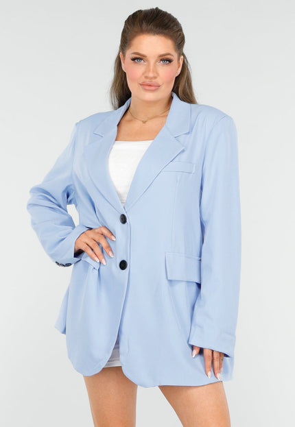 SALE30 Lichtblauwe Oversized Blazer