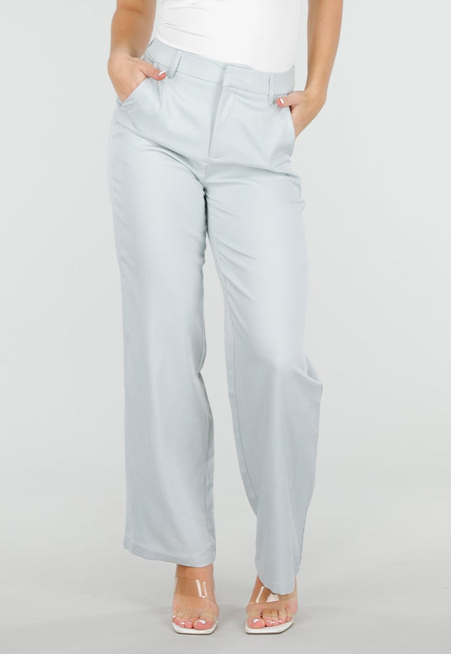 SALE30 Lichtblauwe Wide Leg Pantalon