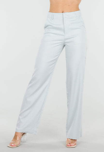 SALE30 Lichtblauwe Wide Leg Pantalon