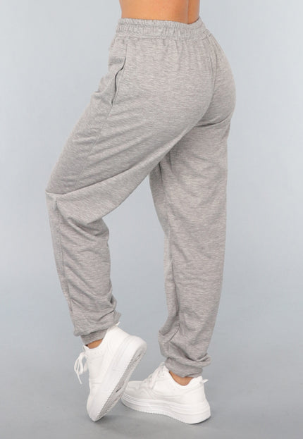 SALE30 Lichtgrijze Basic Jogger