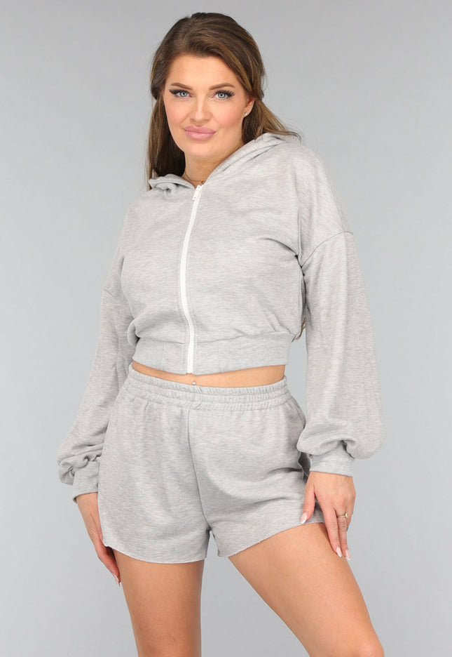 SALE30 Lichtgrijze Two Piece met Vest