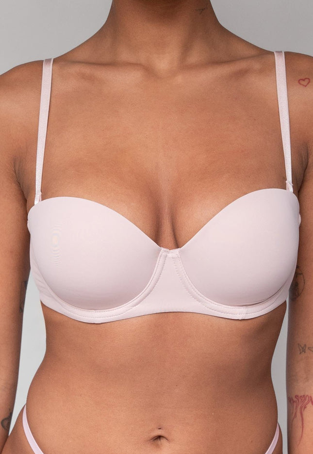 SALE30 Lichtroze Push-Up BH met Afneembare Bandjes