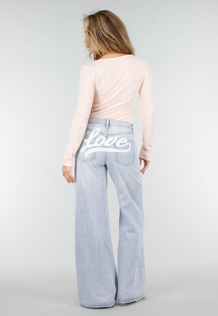 SALE30 Lichtroze Top met Vierkante Hals