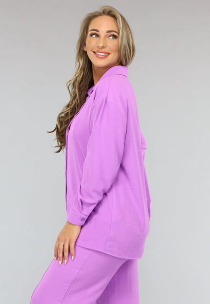 SALE30 Lila Co Ord Set met Pantalon