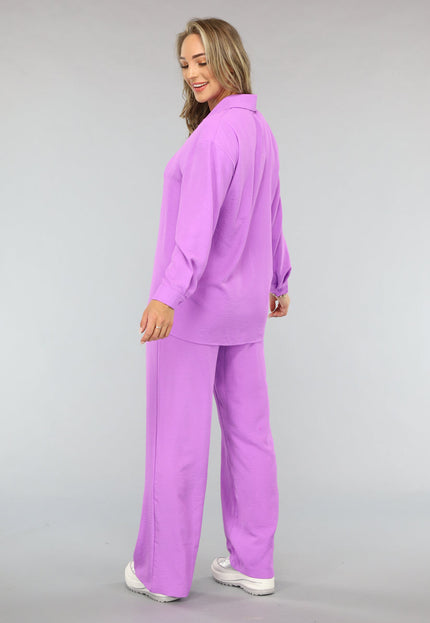 SALE30 Lila Co Ord Set met Pantalon
