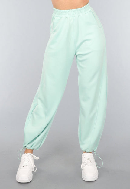 SALE30 Mintgroene Joggingbroek met Zakken