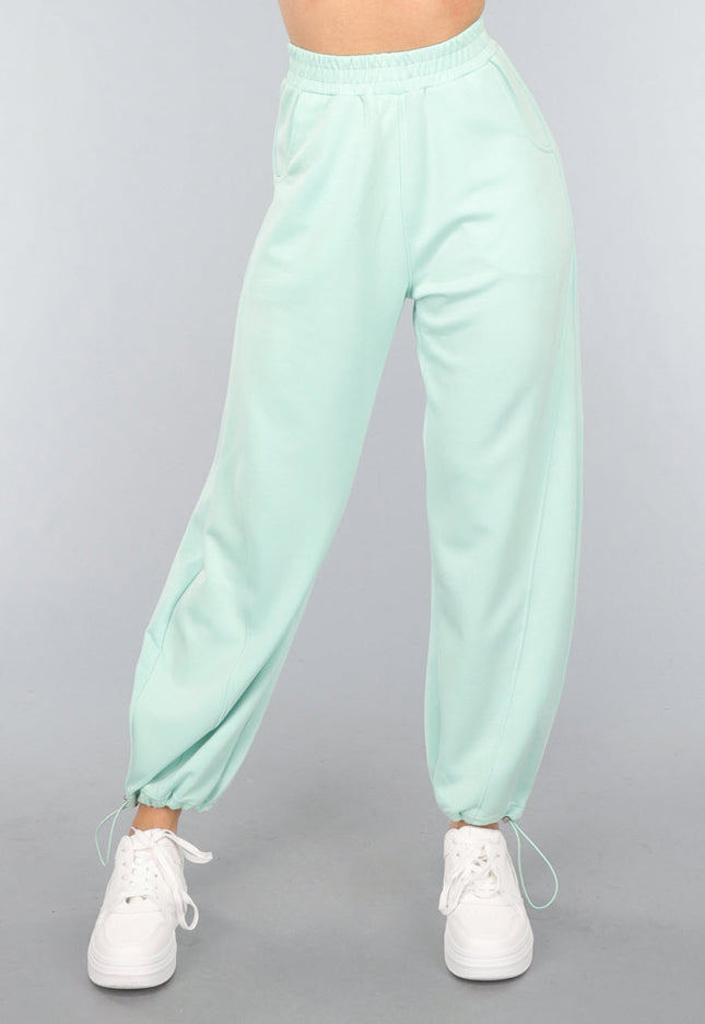 SALE30 Mintgroene Joggingbroek met Zakken