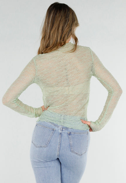 SALE30 Mintgroene Kanten Top