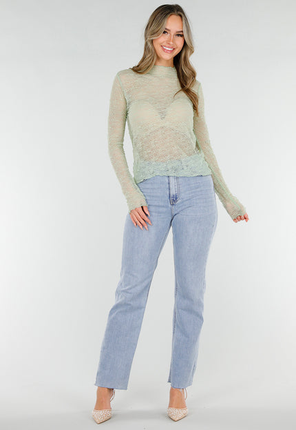 SALE30 Mintgroene Kanten Top