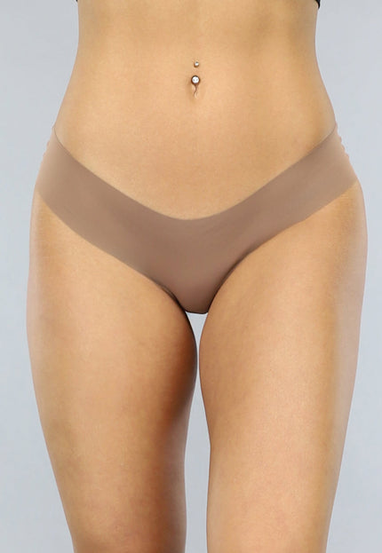 SALE30 Naadloze Taupe Onderbroek