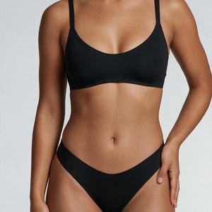 SALE30 Naadloze Zwarte Lingerie Set