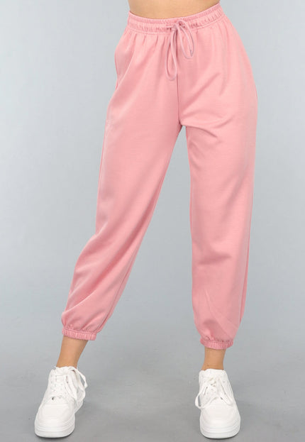SALE30 Oudroze Zachte Joggingbroek