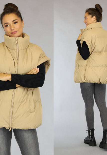 SALE30 Oversized Bodywarmer Camel