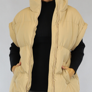 SALE30 Oversized Bodywarmer Camel
