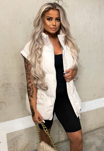 SALE30 Oversized Bodywarmer Crème