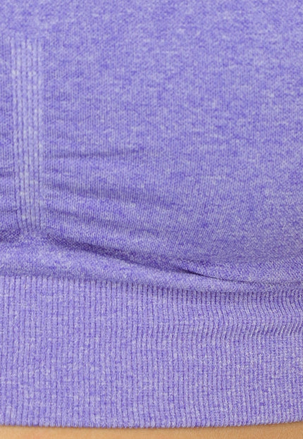 SALE30 Paarse Korte Sporttop met Spaghettibandjes