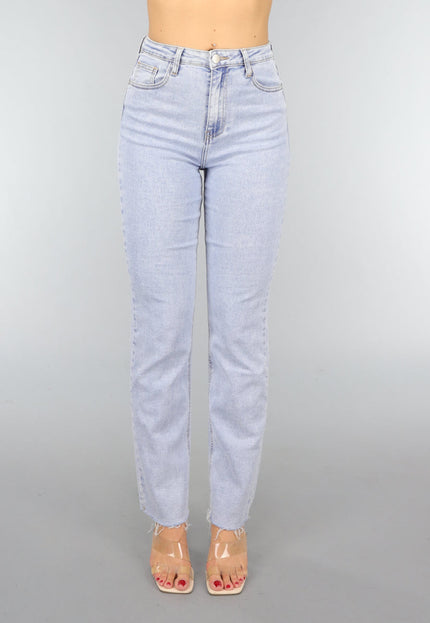 SALE30 Rechte Jeans met Panterprint Sterren