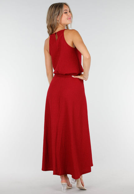 SALE30 Rode Maxi Set met Haltertop