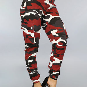 SALE30 Roestbruine Camouflage Cargo Jeans
