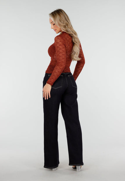 SALE30 Roestbruine Kant Top