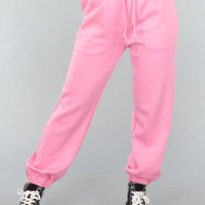 SALE30 Roze Joggingbroek met Zakken