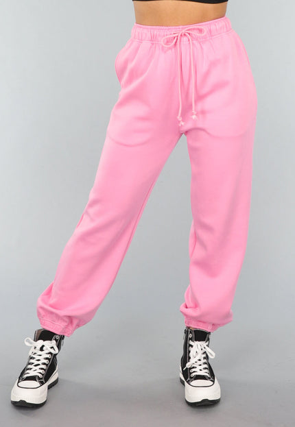 SALE30 Roze Joggingbroek met Zakken