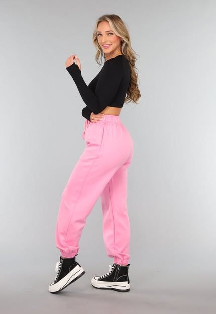 SALE30 Roze Joggingbroek met Zakken