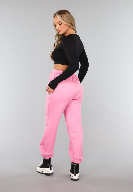 SALE30 Roze Joggingbroek met Zakken