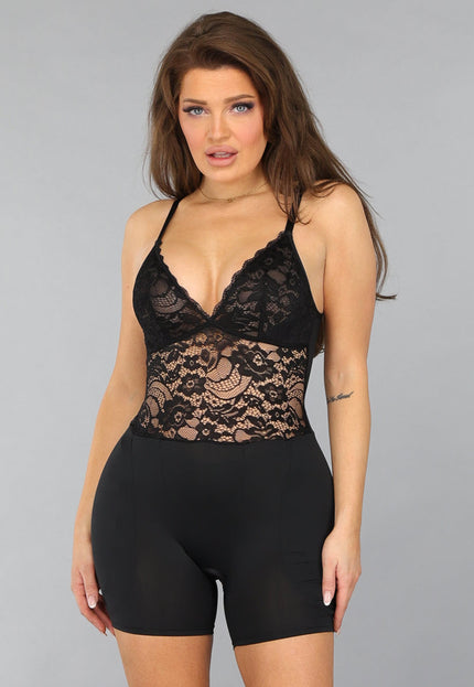 SALE30 Shapewear Body met Kanten Details en Heup Pads