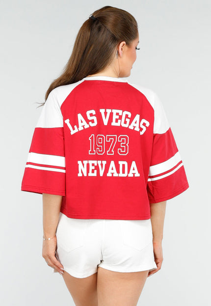 SALE30 Sportief Rood Baseball T-Shirt