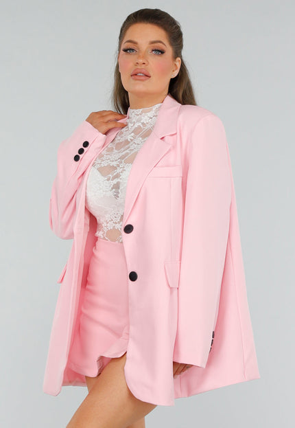 SALE30 Stijlvolle Lichtroze Blazer