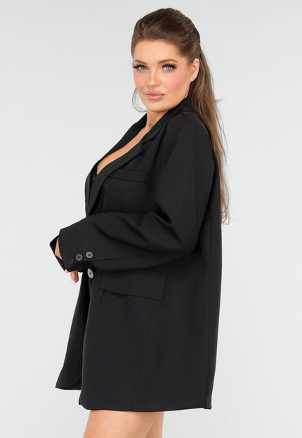 SALE30 Stijlvolle Zwarte Oversized Blazer
