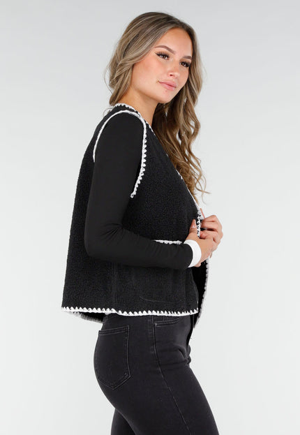 SALE30 Zwart Teddy Gilet