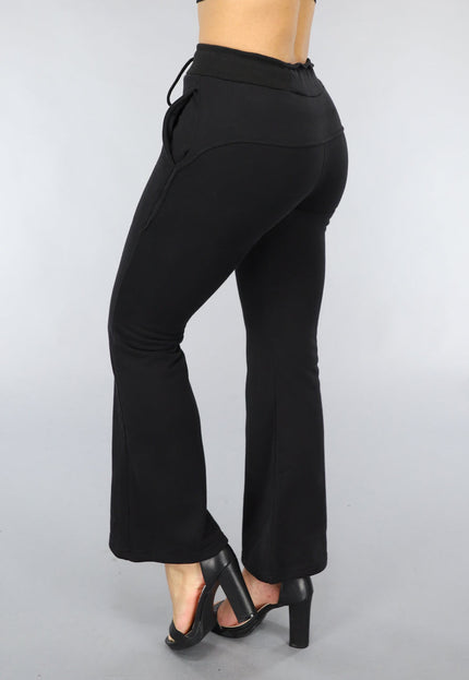 SALE30 Zwarte Jogger met Flair Model