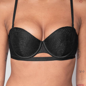 SALE30 Zwarte Kanten Push-Up Beugel BH