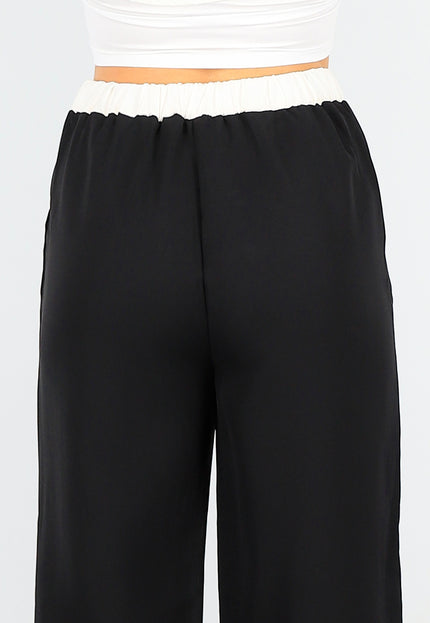 SALE30 Zwarte Set met Jasje en High Waist Broek