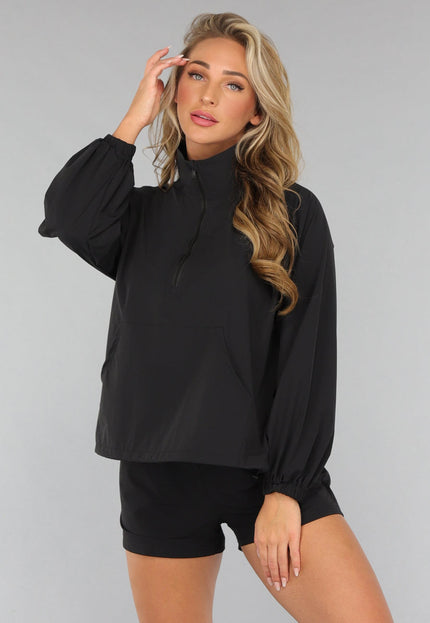 SALE30 Zwarte Sportset met Windjack