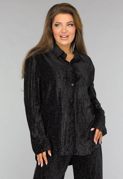 SALE30 Zwarte Velvet Glitter Two Piece
