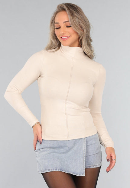 SALE50 Beige Ribstof Coltrui
