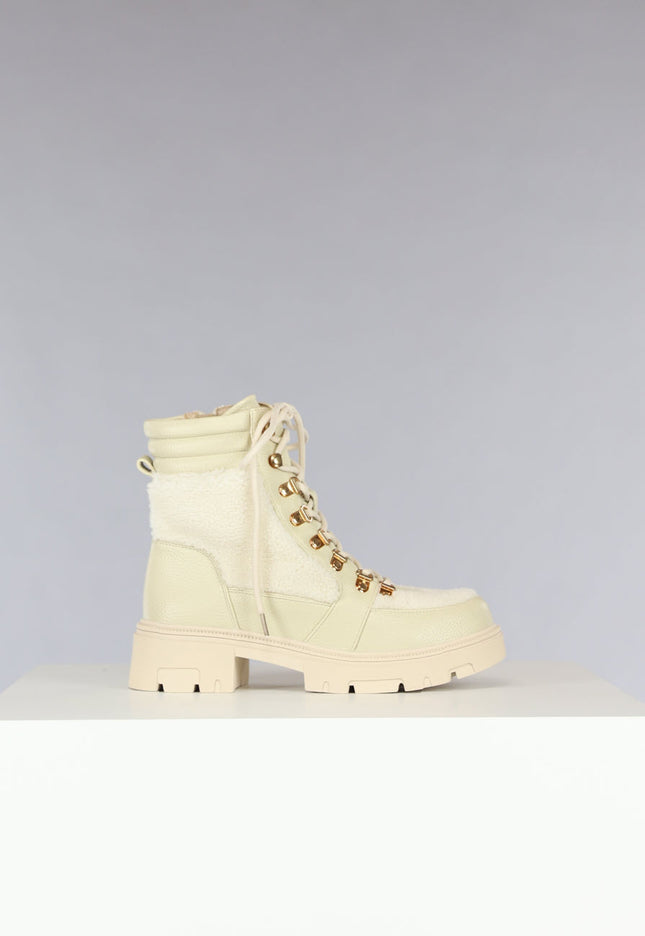 SALE50 Beige Teddy Veterboots