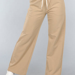 SALE50 Beige Wide Leg Joggingbroek
