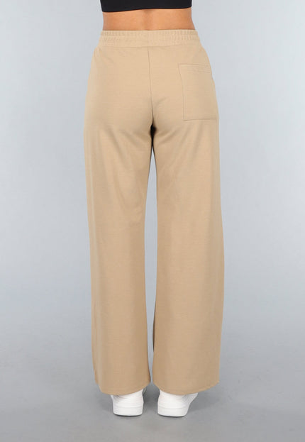 SALE50 Beige Wide Leg Joggingbroek