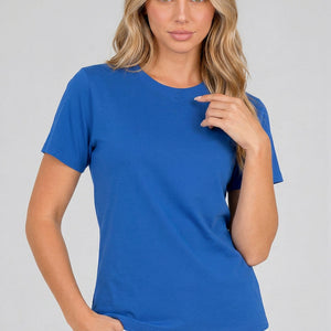 SALE50 Blauw Basic T-Shirt